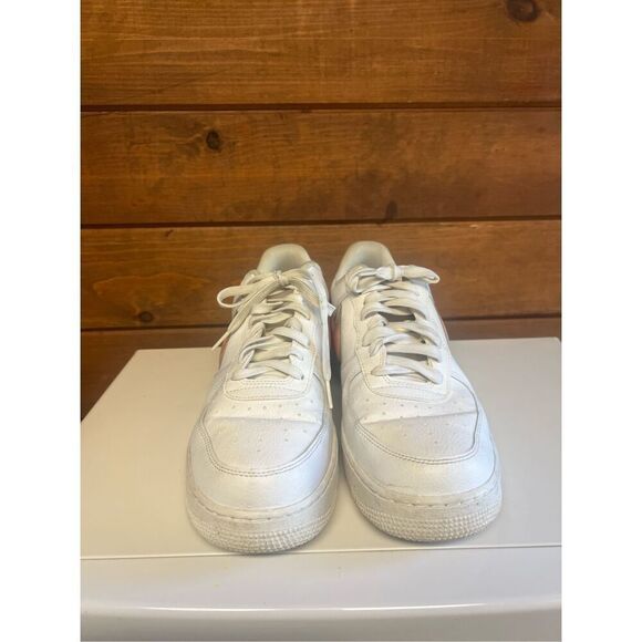 Nike Air Force 1 Low Oversized Swoosh White Orange Peel Sz 10.5 A02441-102 main image 6